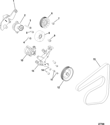 Order MERCURY _ 865597T _ Tensioner, Belt