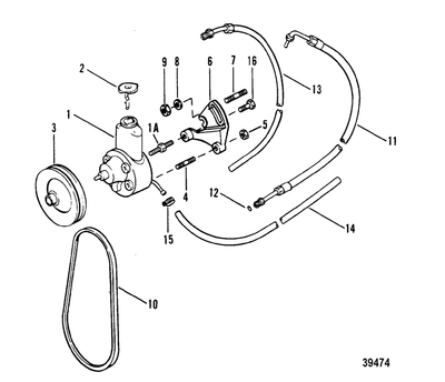 Order MERCURY _ 90494 _ Hose, Pressure (Fittings On Both Ends)