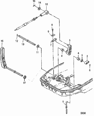 Order MERCURY 16184 3 Lever, Shift Rod