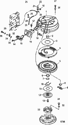 Order MERCURY 804024 1 Spring, Friction