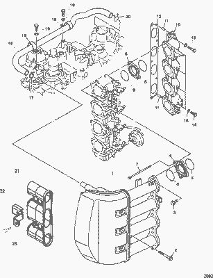 Order MERCURY 804167 Bolt, M8 X 60