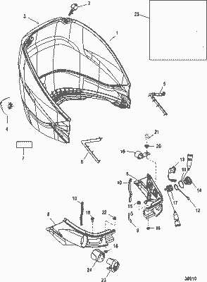 Order MERCURY 809693A01 Decal Set, Rear