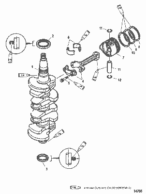 Order MERCURY 825012 1 Ring, Piston, Top Order MERCURY 825012 1 Ring, Piston, Top