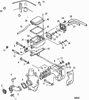 Order MERCURY 825586 Gasket, Manifold Order MERCURY 825586 Gasket, Manifold
