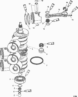Order MERCURY 850690T 2 Crankshaft Assembly Order MERCURY 850690T 2 Crankshaft Assembly