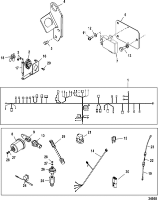 Order MERCURY _ 862163T05 _ Harness Assembly