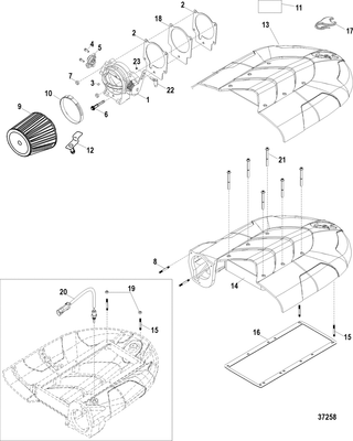 Order MERCURY _ 879147T94 _ Cover, Engine