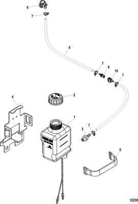 Order MERCURY _ 879288A17 _ Bracket Kit, Oil Bottle