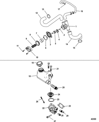 Order MERCURY _ 879288T43 _ Valve Assembly, Relief