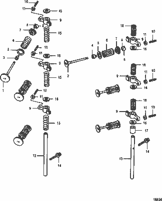 Order MERCURY 898101154 Shaft , Rocker Arm - Exhaust