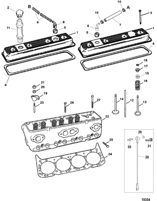Order MERCURY _ 8M0051097 _ Rocker Arm Kit, With Push Rods