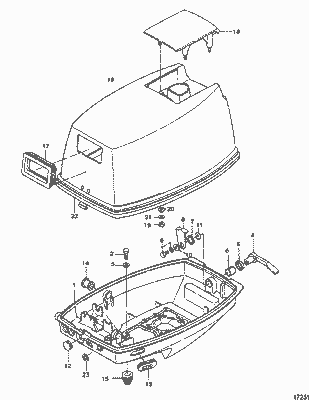 Order MERCURY 8M0062862 Top Cowl Assembly, No Decals