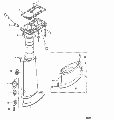 Order MERCURY 8M0089108 Housing, Driveshaft
