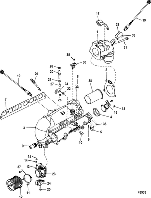 Order MERCURY _ 8M2015190 _ Fitting, Elbow