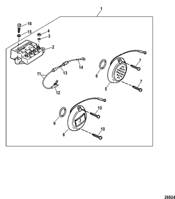 Order MERCURY _ 95084A9 _ Cable Assembly, (91.00 Inches) Red/Purple Strip