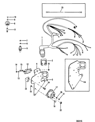 Order MERCURY _ 98422A4 _ Harness Assembly (Shift Components/Bracket)