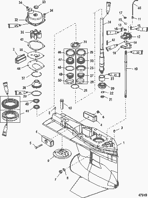 Order MERCURY 880686T23 Gear Housing Assembly, Complete