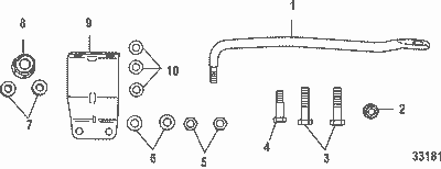 Order MERCURY 17024A03 Attaching Kit, Steering Link Rod Order MERCURY 17024A03 Attaching Kit, Steering Link Rod