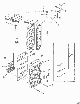 Order MERCURY 18789F1 Cylinder Head