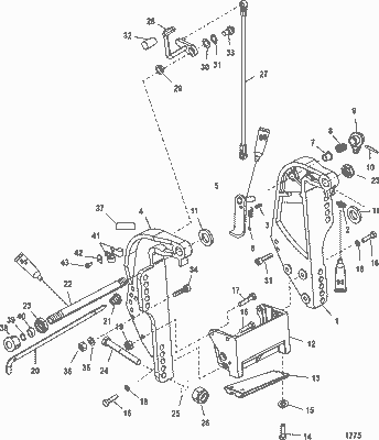 Order MERCURY 19615A05 Lever Assembly, Tilt (Non Power Trim) Order MERCURY 19615A05 Lever Assembly, Tilt (Non Power Trim)