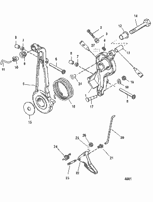 Order MERCURY 42947 1 Lever, Spark Advance