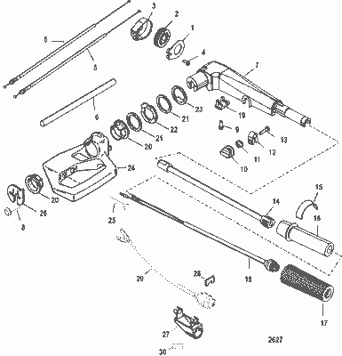 Order MERCURY 43242T09 Cable, Throttle