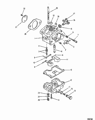 Order MERCURY 52106A 1 Venturi, Plastic