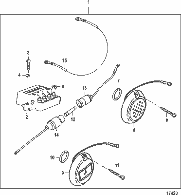 Order MERCURY 79138A 8 Cable Assembly, (72.00 Inches) Black