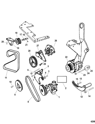 Order MERCURY _ 806851Q _ Belt, Seawater Pump