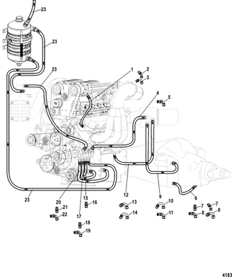 Order MERCURY _ 821284A27 _ Hose Assembly, (14.500 Inches)