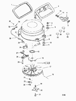 Order MERCURY 821788T02 Rest, Starter Handle Order MERCURY 821788T02 Rest, Starter Handle