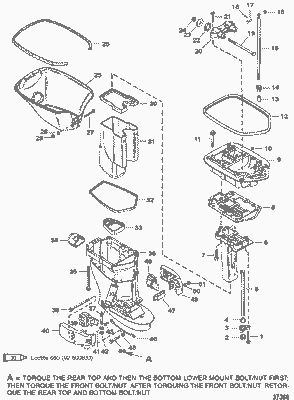 Order MERCURY 821841T7 Housing Assembly, Driveshaft