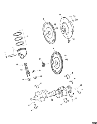 Order MERCURY _ 823108 _ Bushing, Crankshaft Pilot