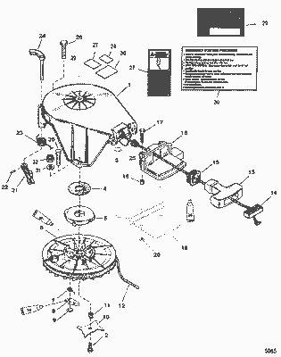 Order MERCURY 823778 Spring, Upper Lock Lever Order MERCURY 823778 Spring, Upper Lock Lever