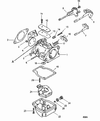 Order MERCURY 824854T21 Carburetor