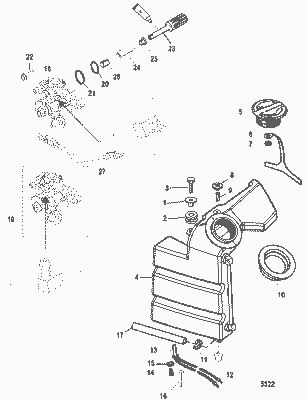 Order MERCURY 828163A 2 Tank Assembly, Oil Order MERCURY 828163A 2 Tank Assembly, Oil