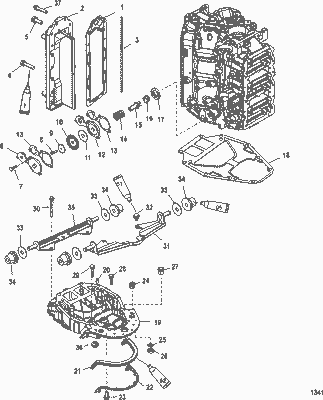 Order MERCURY 828343A05 Plate Kit, Exhaust Divider