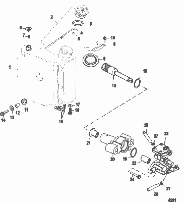 Order MERCURY 828362A 2 Tank Assembly, Oil Order MERCURY 828362A 2 Tank Assembly, Oil