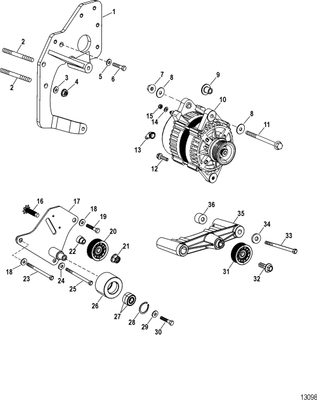 Order MERCURY _ 842249004 _ Bracket, Tensioner