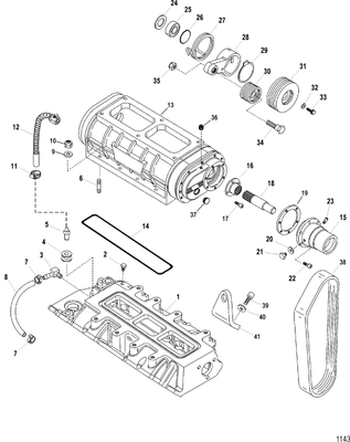 Order MERCURY _ 844766 _ Nut, (.500-13)