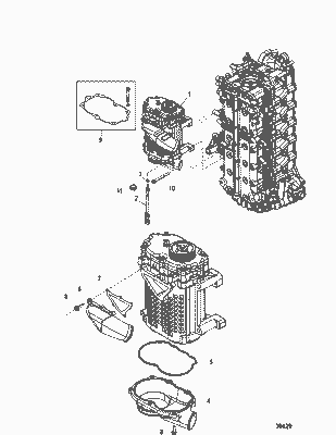 Order MERCURY 847803A02 Bushing/Gasket Kit