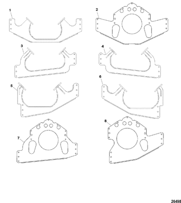 Order MERCURY _ 849339T _ Mount, Engine, Front Port - Side By Side