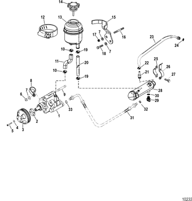 Order MERCURY _ 849906A28 _ Pump Assembly, Power-Assisted Steering - Black