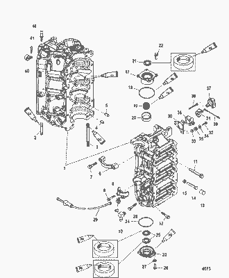 Order MERCURY 858961A21 Cylinder Block Assembly Order MERCURY 858961A21 Cylinder Block Assembly