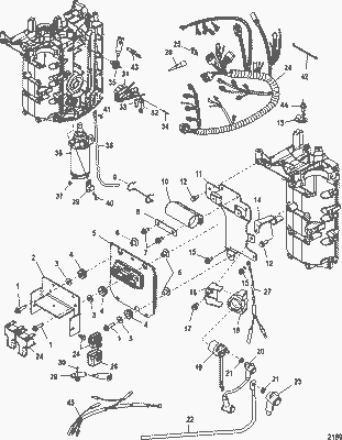 Order MERCURY 877804T 3 Harness Assembly, Engine Wiring