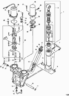 Order MERCURY 888629T Tilt Cylinder Order MERCURY 888629T Tilt Cylinder