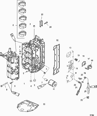 Order MERCURY 893678T03 Powerhead Assembly