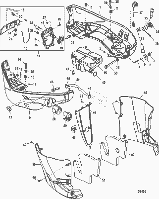 Order MERCURY 896618A02 Cover Assembly, Rear