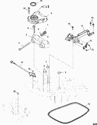 Order MERCURY 896844 Latch, Control Cable