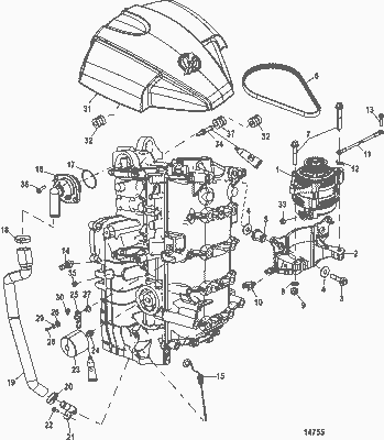 Order MERCURY 897668 Hose, Thermostat Dump